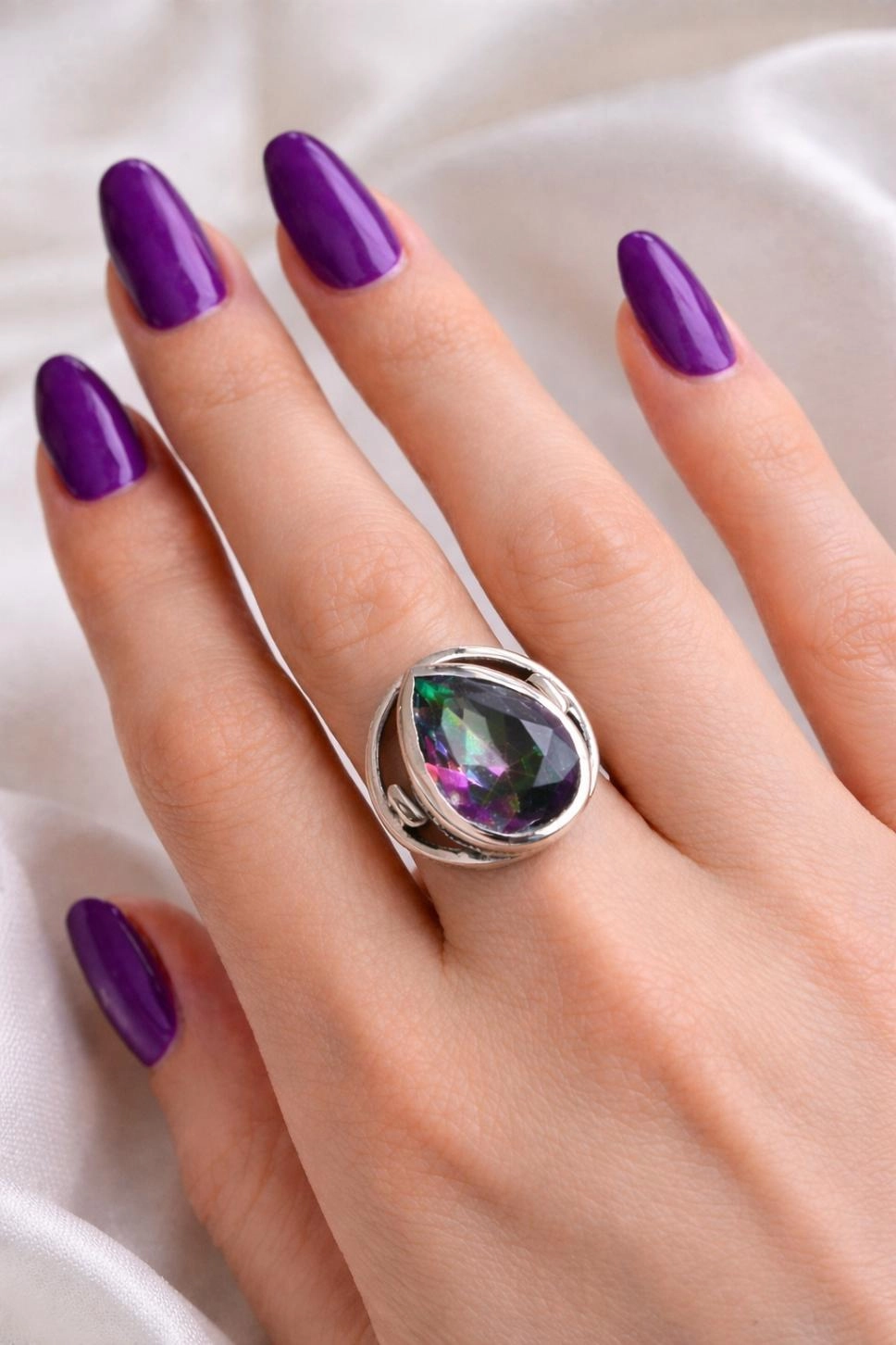 Mıstık Topaz Taşlı Yüzük