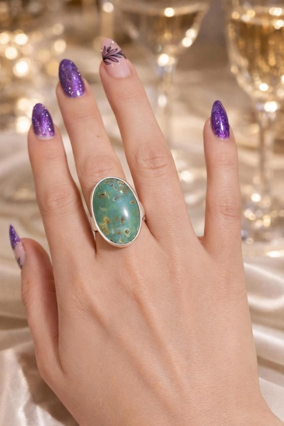 Firuze Taşlı Yüzük