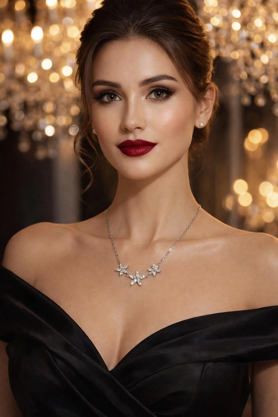 Markiz Taşlı Kolye