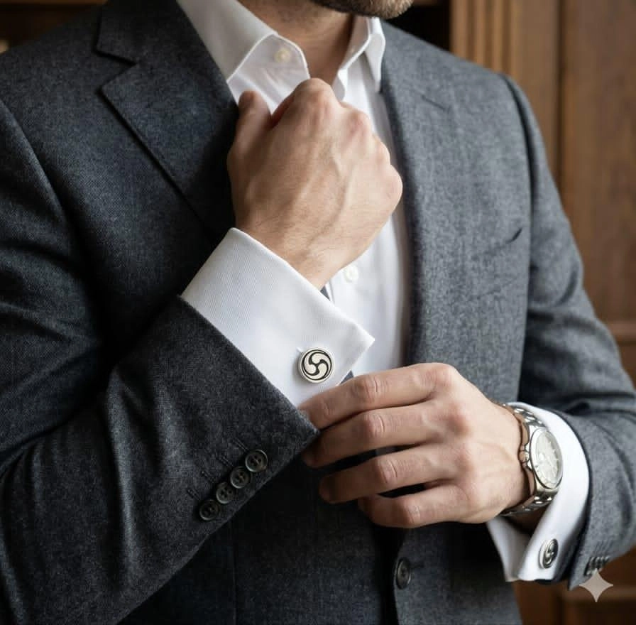 Sedefli Erkek Kol Düğmesi