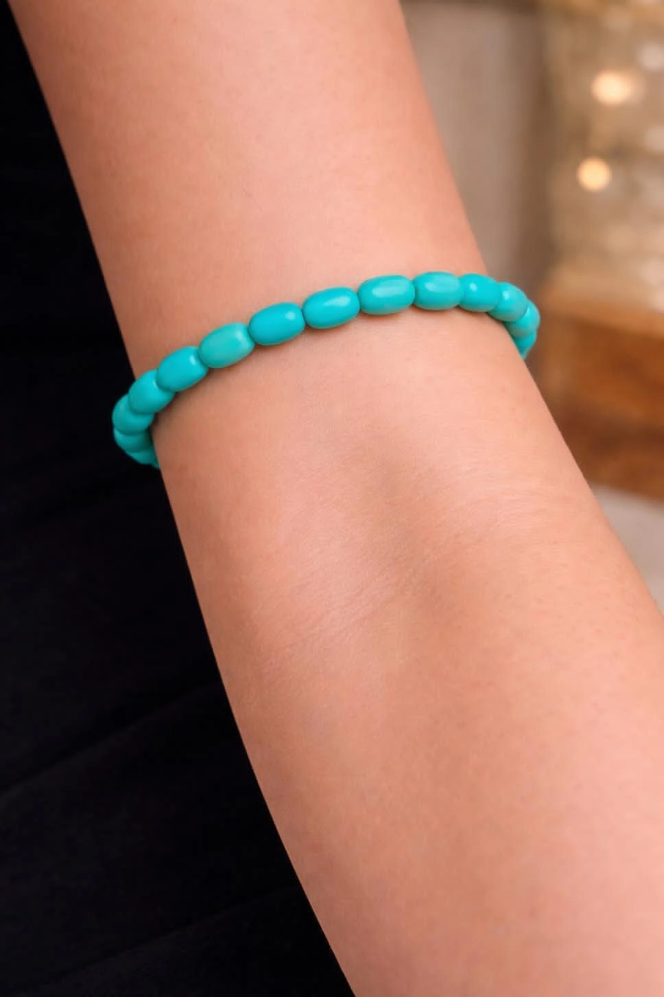 Turkuaz Taşlı Bileklik