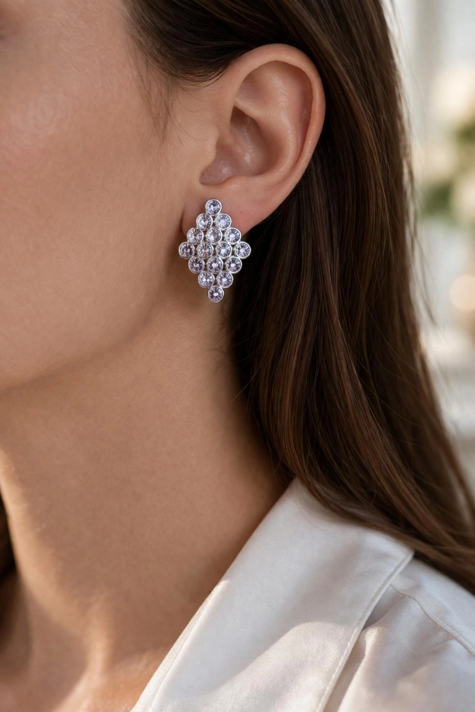 Ametist Taşlı Küpe