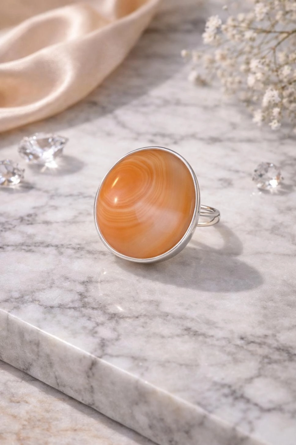 Akik Taşlı Yüzük