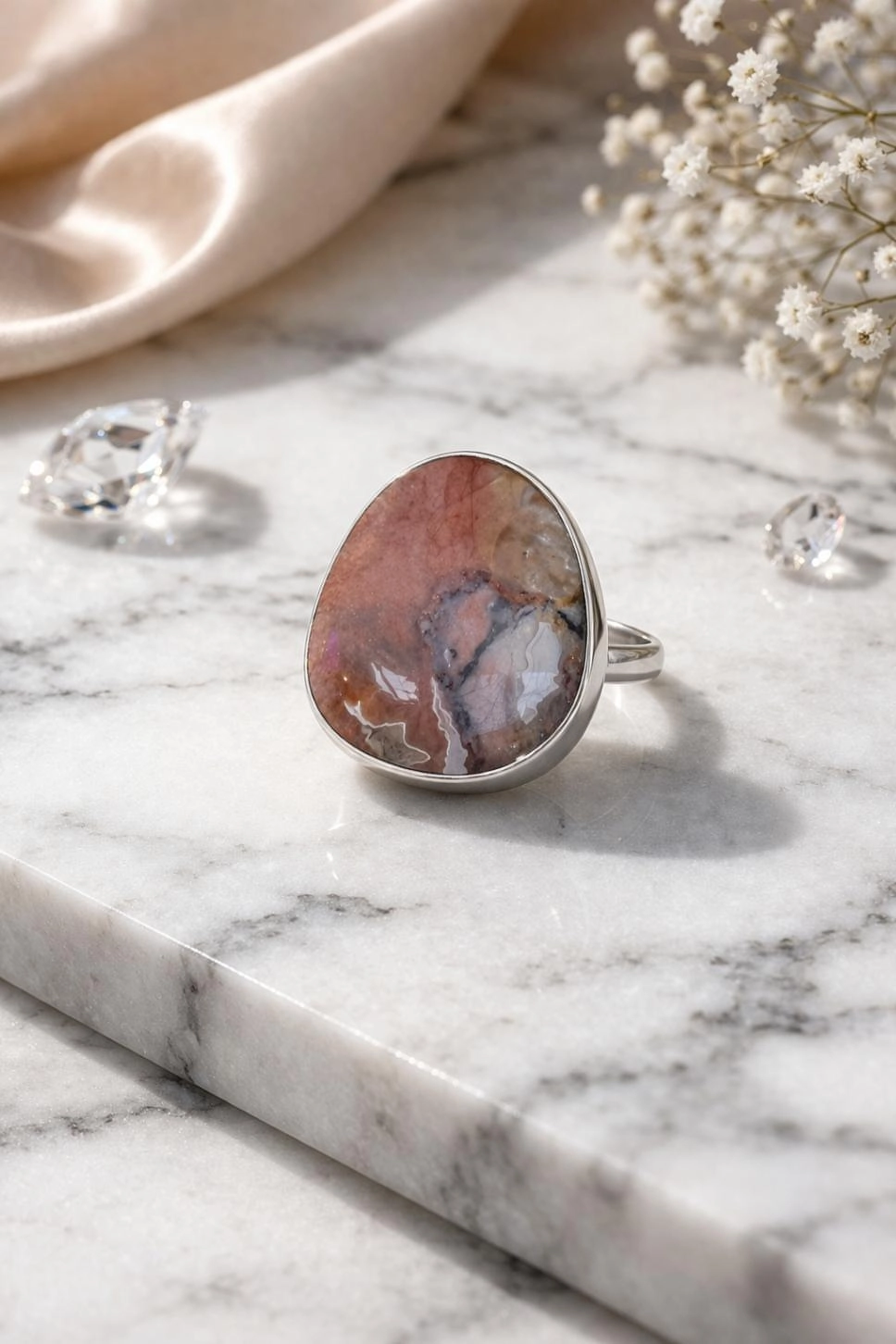 Akik Taşlı Yüzük