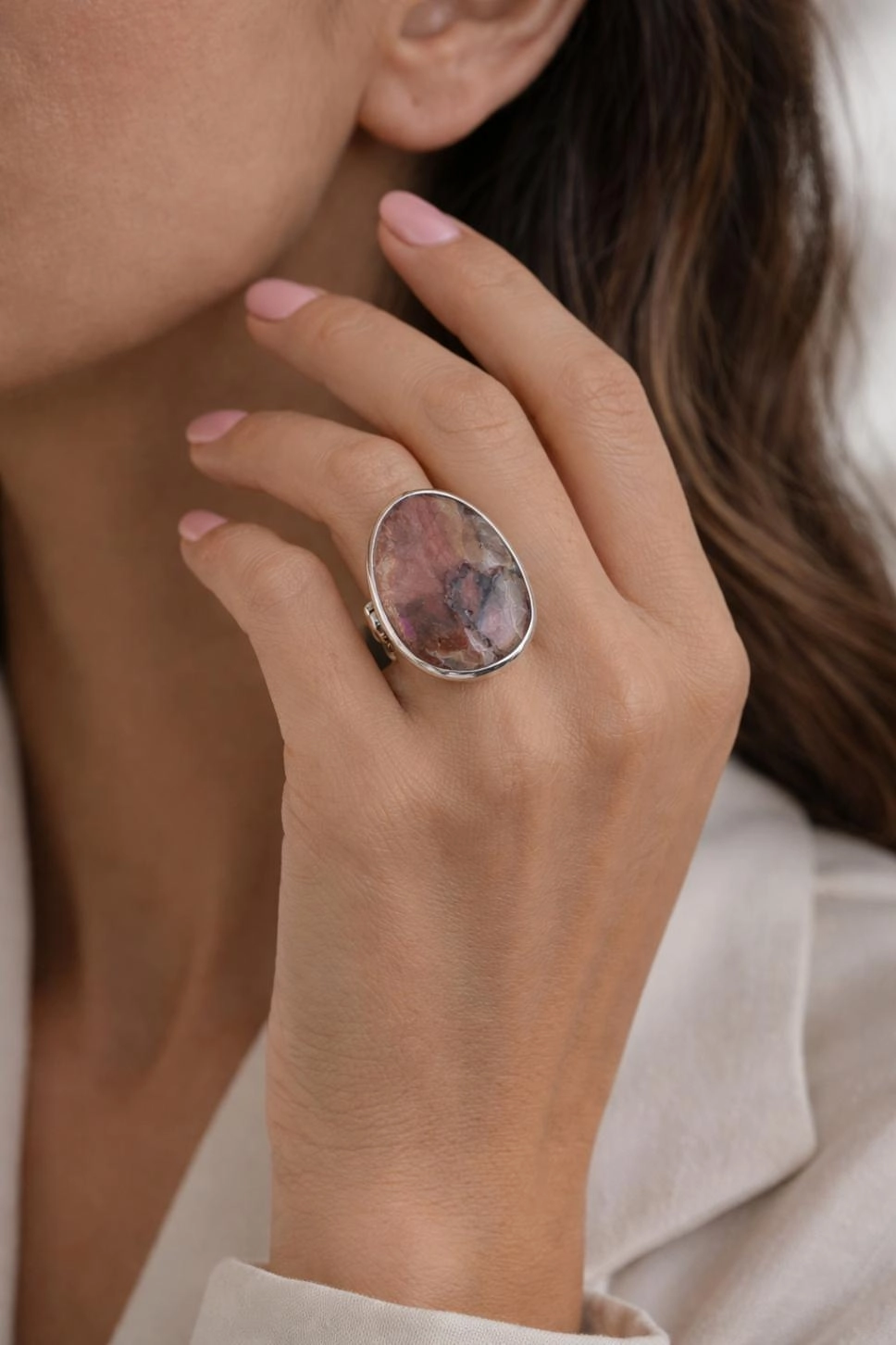 Akik Taşlı Yüzük