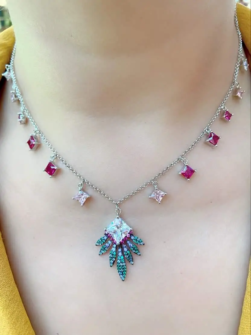 Renkli Taşlı Gerdanlık