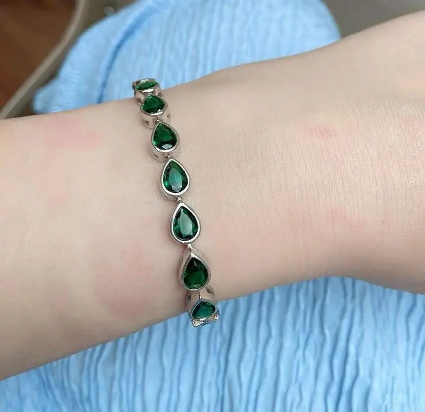 Yeşil Zirkon Taşlı Bileklik