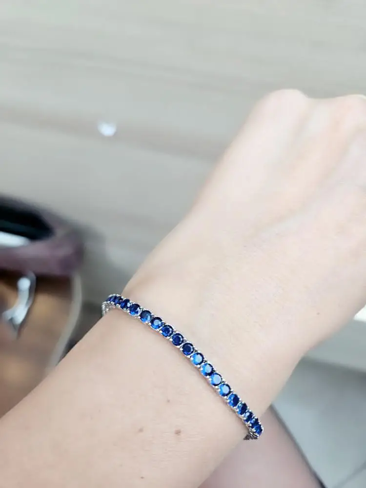 Safir Taşlı Suyolu Bileklik