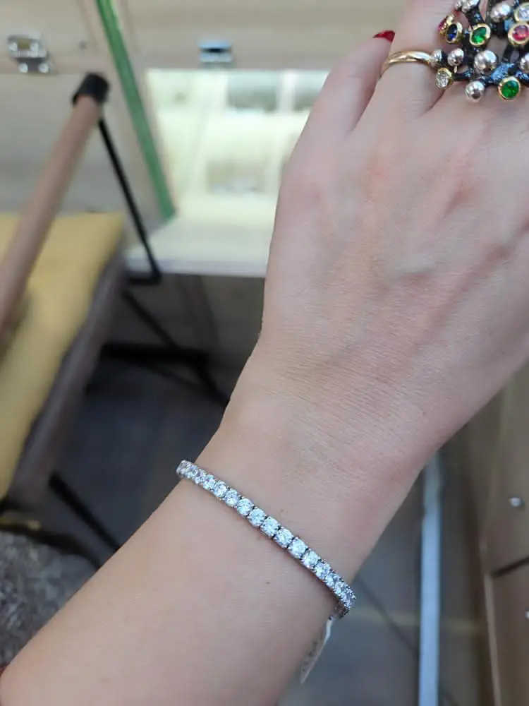 Zirkon Taşlı Su Yolu Bileklik