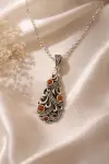 Markazit Taşlı Ve Akik Taşlı Kolye