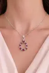 Taşlı Damla Kolye