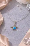 Opal Taşlı Deniz Yıldızı Kolye