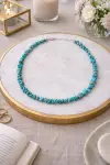 Turkuaz Taşlı Kolye 