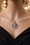 Taşlı Hayat Ağacı Kolye 