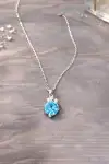 Akuamarin Taşlı Kolye 