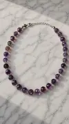 Amatist Taşlı Kolye 