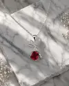 Taşlı Melek Kolye 