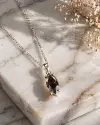 Siyah Zirkon Taşlı Kolye 