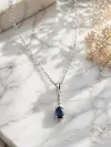 Safir Taşlı Kolye 