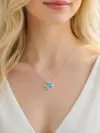 Akuamarin Taşlı Kolye 