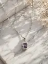 Mıstık Topaz Taşlı Kolye 