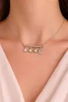 Sallantılı Ay Yıldız Kolye