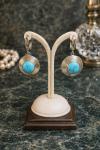 Turkuaz Taşlı Küpe 