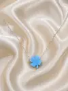 Opal Taşlı Yonca Kolye 