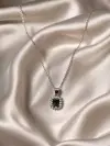 Mıstık Topaz Taşlı Kolye 