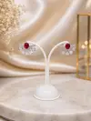 Taşlı Yelpaze Küpe 