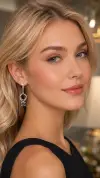 Mıstık Topaz Taşlı Küpe 