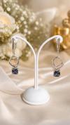 Mıstık Topaz Taşlı Küpe 