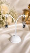 Mıstık Topaz Taşlı Küpe 