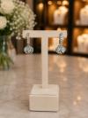 Swarovski Taşlı Salyangoz Küpe 