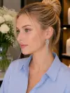 Top Zincirli Sallantılı Küpe 
