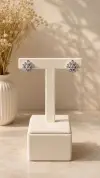 Taşlı Kar Tanesi Küpe 