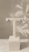 Sedefli Çember Tasarım Küpe 