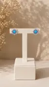 Turkuaz Taşlı Küpe 