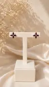 Taşlı Çiçek Küpe 
