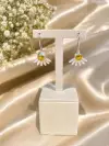 Sitrin Taşlı Güneş Küpe 