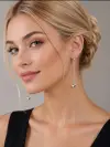 Sallantılı Kalp Küpe 