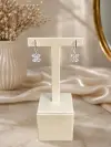 Taşlı Yonca Küpe 