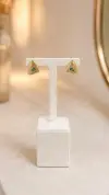 Yeşim Taşlı  Tasarım Küpe 