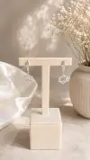 Tek Taşlı Yıldız Küpe 