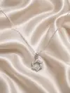 Tek Taşlı Yıldız Kolye 