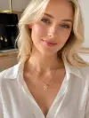 Taşlı Kelebek Kolye 