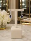 Mıstık Topaz Taşlı Küpe 
