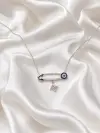 Nazar Boncuklu Çengel İğne Kolye 