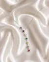 Renkli Taşlı Yıldız Kolye 