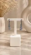 Taşlı Çiçek Küpe 